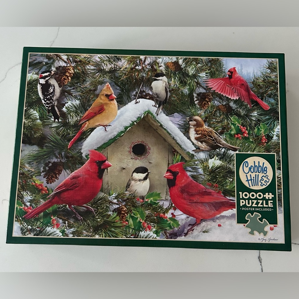 Festive Feast - Cobble Hill 1000 Piece Winter Birds Puzzle